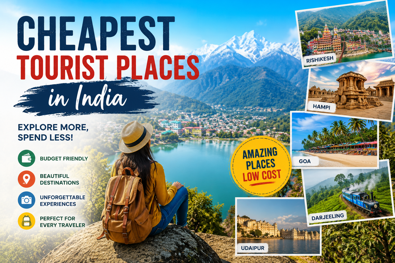 Cheapest Tourist Places in India